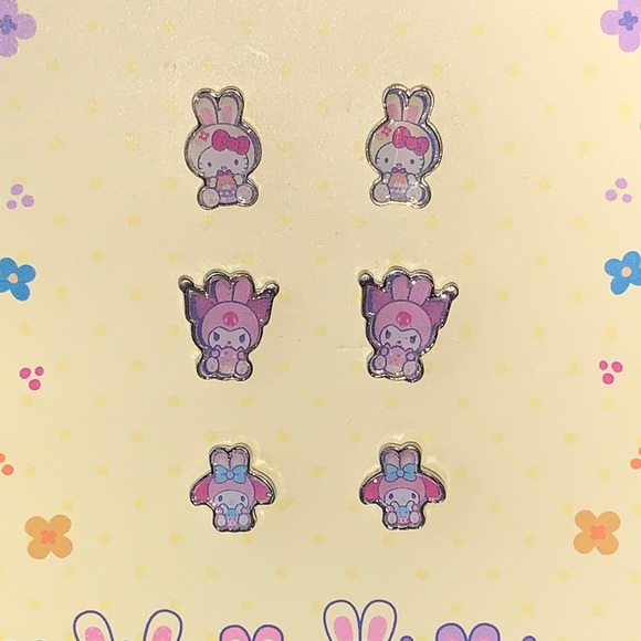 Claire's Hello Kitty and Friends Easter Set of 3 Earrings - Picture 6 of 6